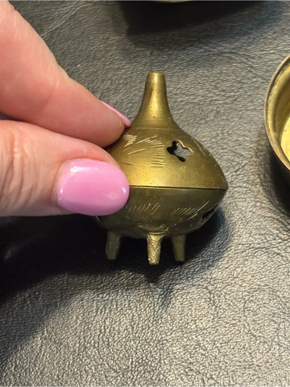 Brass Decorative Lot Brass Accents, - Gold metal bucket